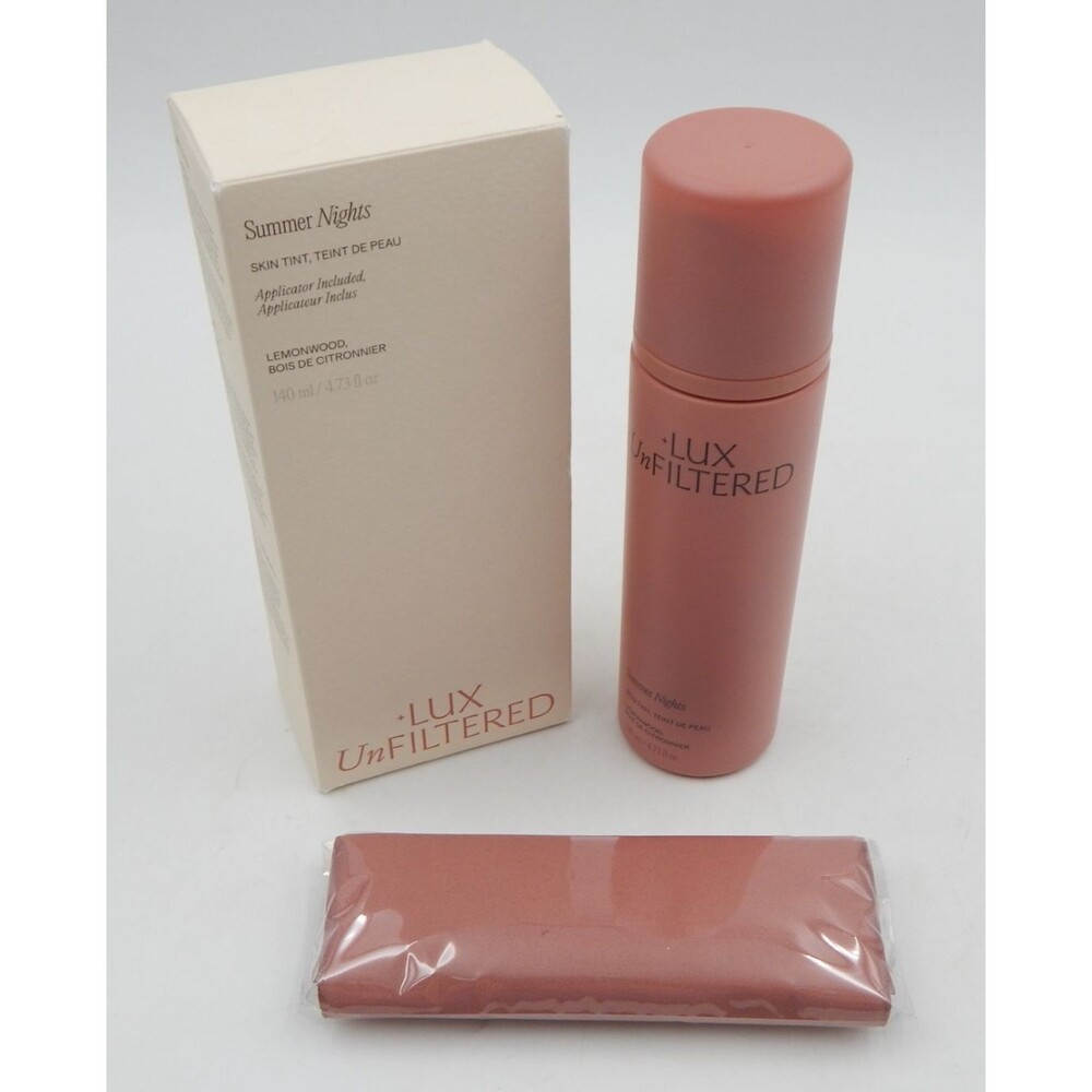 LUX Unfiltered Summer Nights Skin Tint Self Tanner 4.73 Fl. Oz Lemonwood